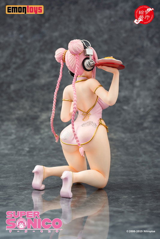 Super Sonico Emon Restaurant Series 1/7 Scale Pre-Painted Figure: Super Sonico China Dress Ver. image 4