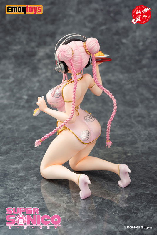 Super Sonico Emon Restaurant Series 1/7 Scale Pre-Painted Figure: Super Sonico China Dress Ver. image 6