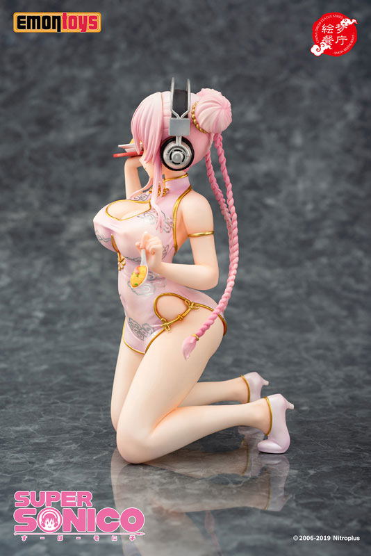 Super Sonico Emon Restaurant Series 1/7 Scale Pre-Painted Figure: Super Sonico China Dress Ver. image 7