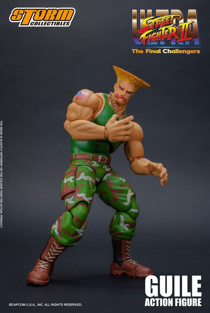 Figurine Jada Toys Guile 1/12 - Ultra Street Fighter II, Série The Final Challengers