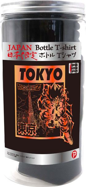 Dragon Ball Z Japan Exclusive Bottled T-shirt Tokyo Black (L Size)