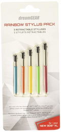 DreamGear Rainbow Stylus 5-Pack for 3DS XL thumbnail 1
