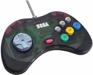 Retro-Bit SEGA Saturn 8-button Arcade Pad-USB (Slate Grey)_