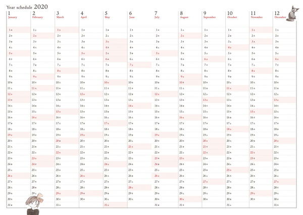 Studio Ghibli 2020 Schedule Diary Kiki's Delivery Service (Large Format) image 4