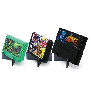Game Cartridge Acrylic Stands for FC / SFC / MD (Clear Gray)