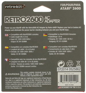 Retro-Bit AC Adapter for Atari 2600_