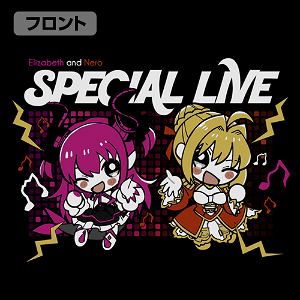 Fate/Extella Link - Nero And Elizabeth Special Live T-shirt Black (S Size)