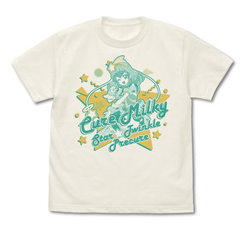 Star Twinkle PreCure - Cure Milky T-shirt Vanilla White (L Size) image 1