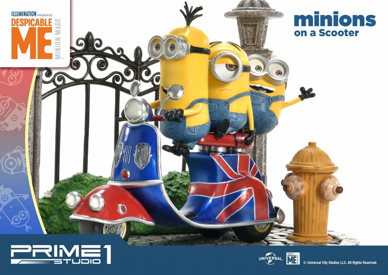 Despicable Me Prime Collectible Figure: Minions on a Scooter image 14