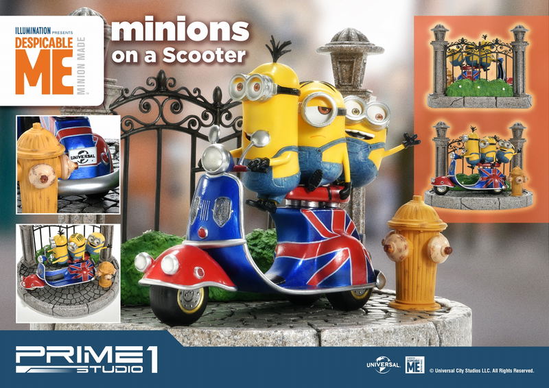 Despicable Me Prime Collectible Figure: Minions on a Scooter image 18
