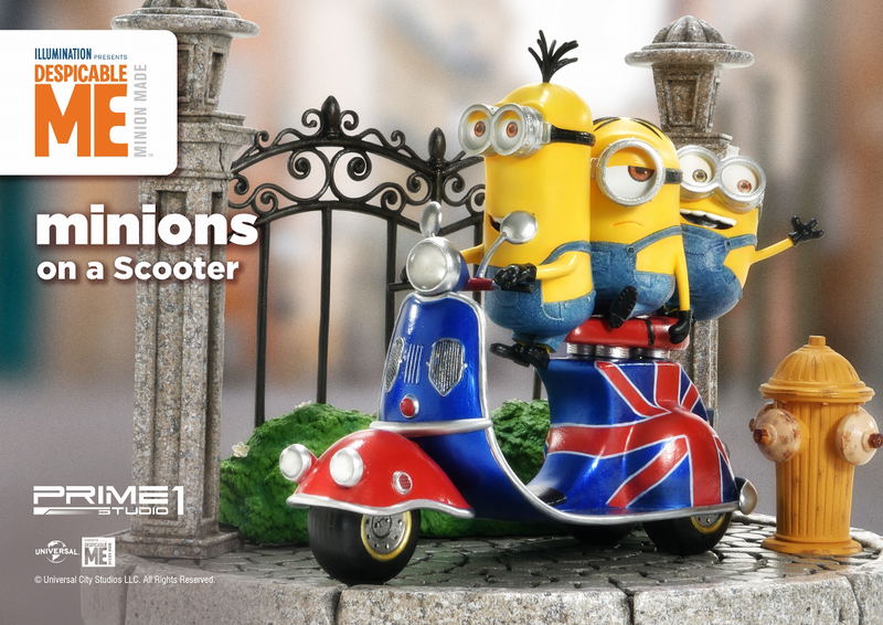 Despicable Me Prime Collectible Figure: Minions on a Scooter image 19