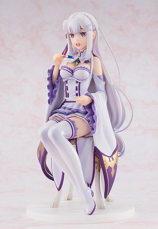 KD Colle Re:Zero -Starting Life in Another World- 1/7 Scale Pre-Painted Figure: Emilia Tea Party Ver. image 4