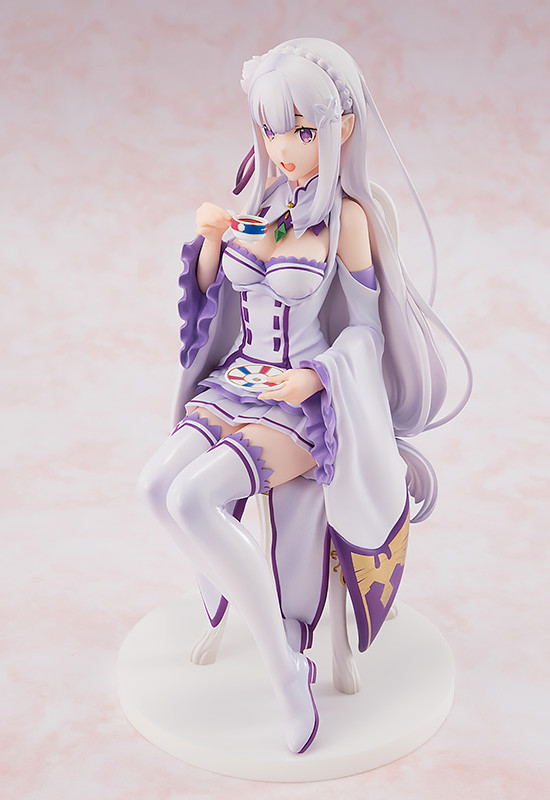KD Colle Re:Zero -Starting Life in Another World- 1/7 Scale Pre-Painted Figure: Emilia Tea Party Ver. image 5