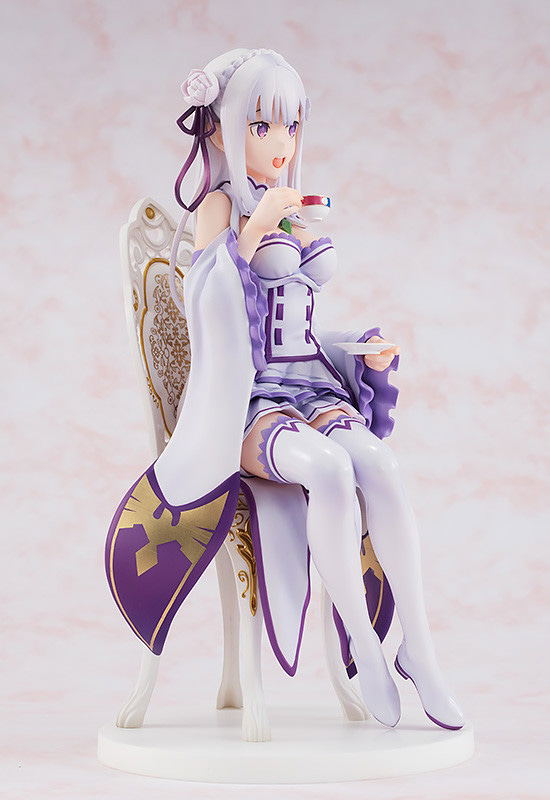 KD Colle Re:Zero -Starting Life in Another World- 1/7 Scale Pre-Painted Figure: Emilia Tea Party Ver. image 8
