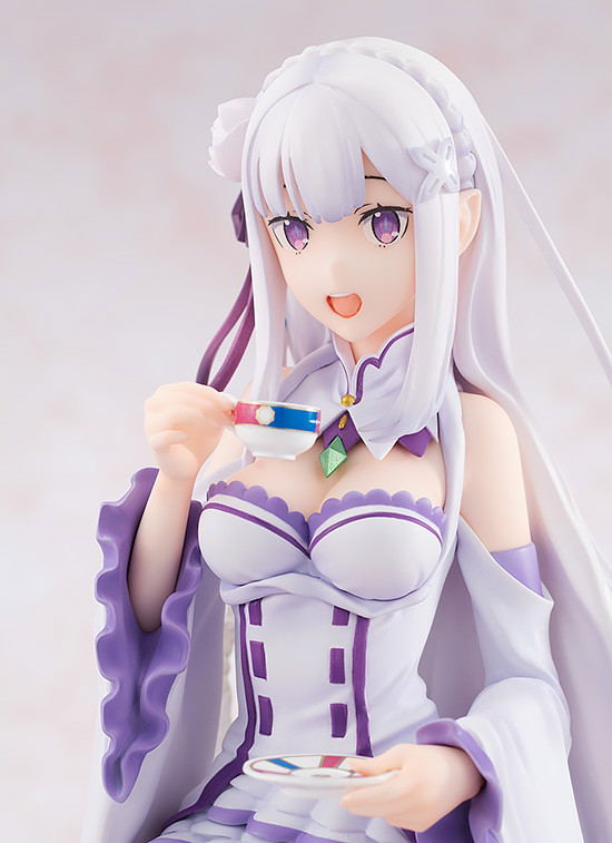 KD Colle Re:Zero -Starting Life in Another World- 1/7 Scale Pre-Painted Figure: Emilia Tea Party Ver. image 9