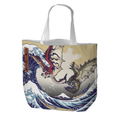 Monster Hunter Ukiyo-e Tote Bag: Rathalos And Rathian x Fugaku thumbnail 1