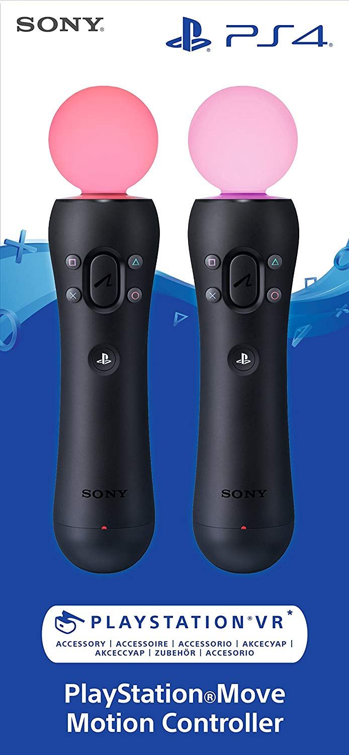 PlayStation 4 Move Motion Controller Twin Pack for PlayStation 4,  PlayStation VR - Bitcoin & Lightning accepted