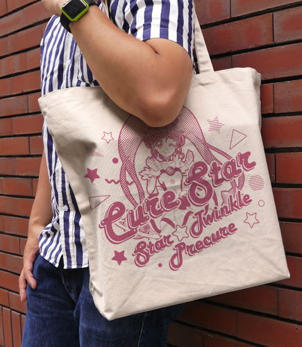 Star Twinkle PreCure - Cure Star Large Tote Bag Natural image 2