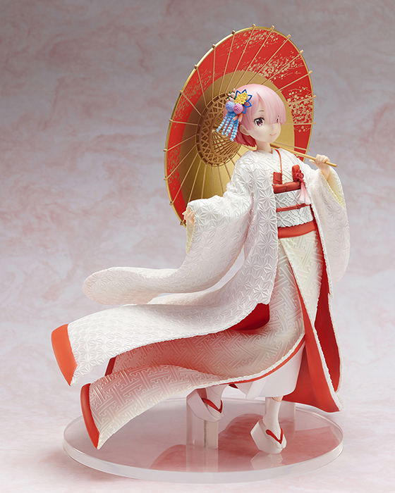 Re:Zero kara Hajimeru Isekai Seikatsu 1/7 Scale Pre-Painted Figure: Ram Shiromuku Ver. image 3