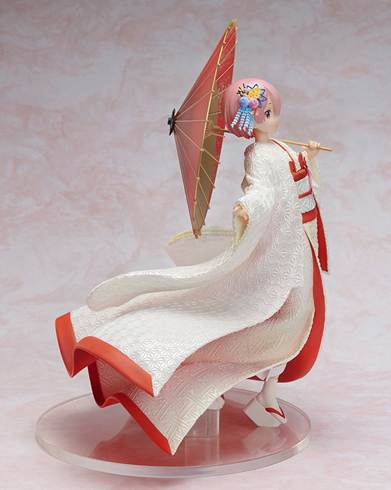Re:Zero kara Hajimeru Isekai Seikatsu 1/7 Scale Pre-Painted Figure: Ram Shiromuku Ver. image 6