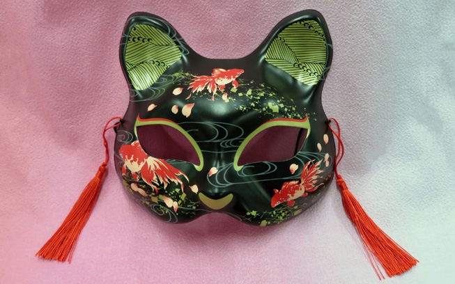 Cat Half Mask 3 Goldfish image 1