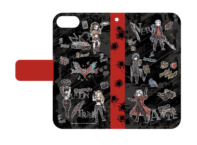 Devil May Cry 5 01 Pattern Design Book Type Smartphone Case For iPhone6/6S/7/8 (Graff Art Design) image 1