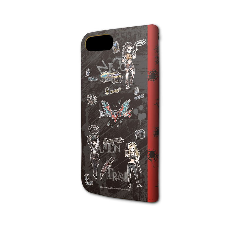 Devil May Cry 5 01 Pattern Design Book Type Smartphone Case For iPhone6/6S/7/8 (Graff Art Design) image 3