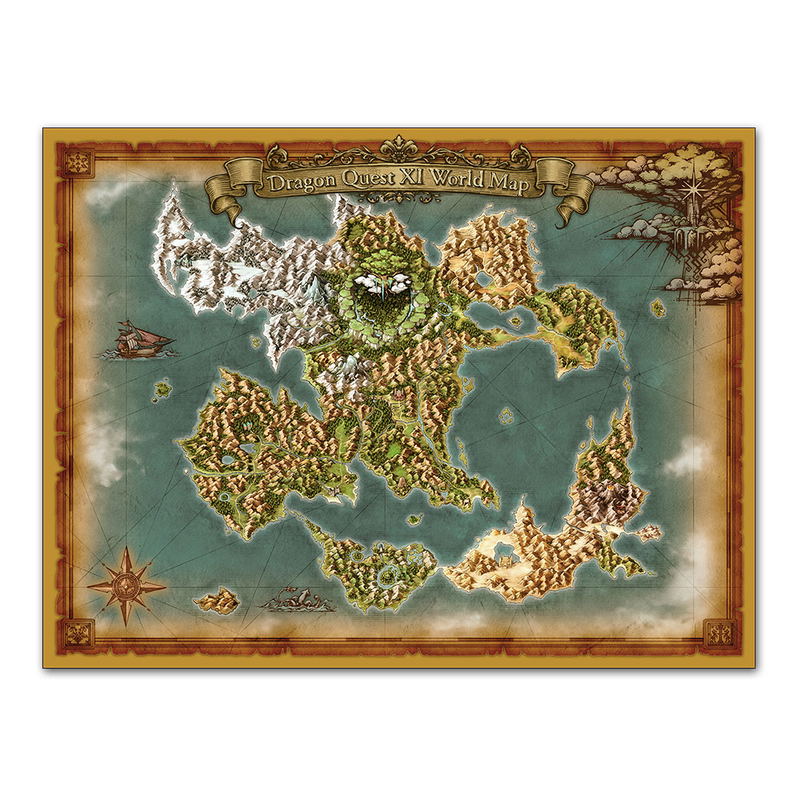 Dragon Quest XI World Map Cloth image 1
