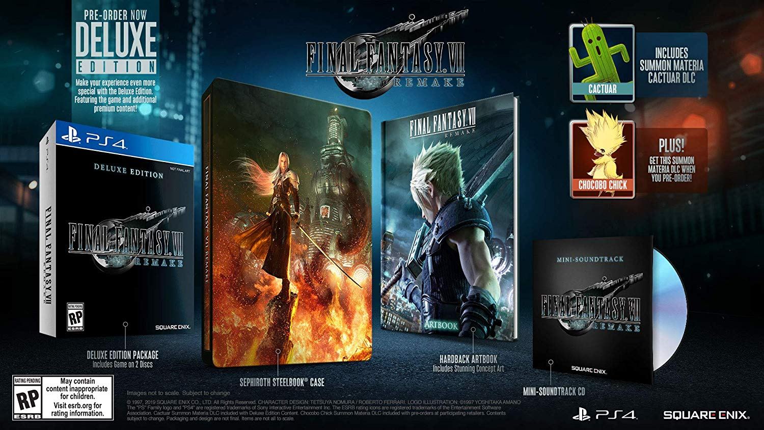 Final Fantasy VII Remake [Deluxe Edition] for PlayStation 4