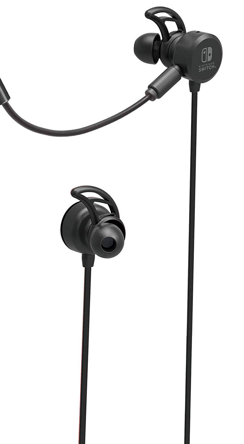 Hori Gaming Headset In-Ear for Nintendo Switch (Black) for Switch