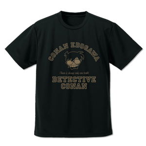 Detective Conan - Conan Edogawa Icon Mark Dry T-shirt Black (L Size)_