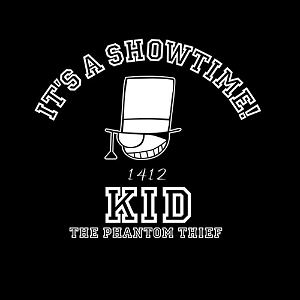 Detective Conan - Phantom Thief Kid Icon Mark Dry T-shirt Black (S Size)