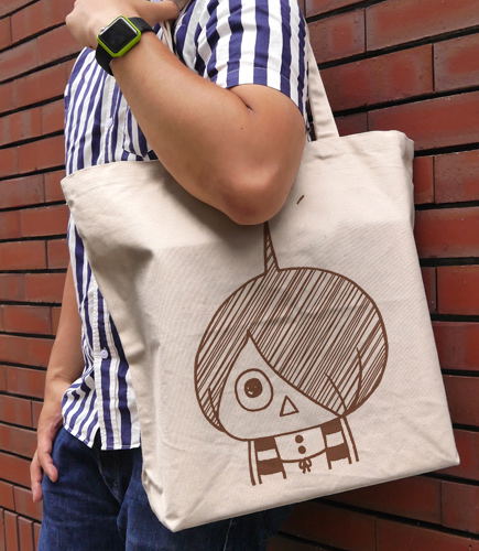GeGeGe No Kitaro - Kitaro Large Tote Bag Natural image 2