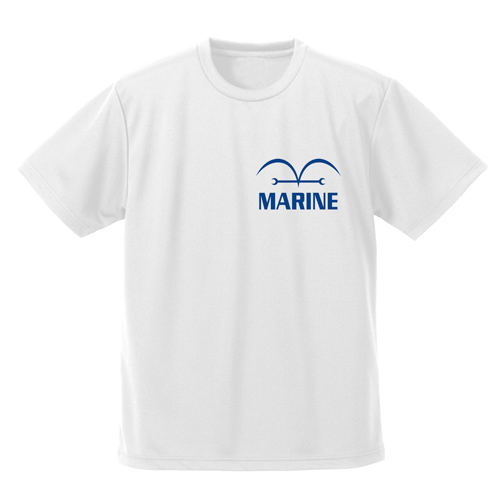 One Piece - Marine Dry T-shirt White (M Size)