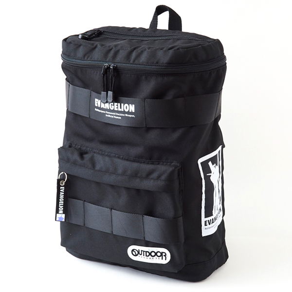 Evangelion - Outdoor EVA-01 Pattern Box Type Backpack Black image 1