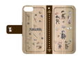 Dai Gyakuten Saiban: Naruhodo Ryunosuke No Boken 01 Pattern Design Brown Book Type Smartphone Case For iPhone6/6S/7/8 (Graff Art Design) thumbnail 1