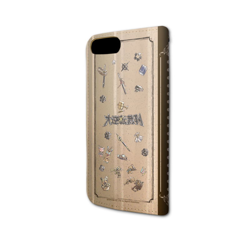 Dai Gyakuten Saiban: Naruhodo Ryunosuke No Boken 01 Pattern Design Brown Book Type Smartphone Case For iPhone6/6S/7/8 (Graff Art Design) image 3