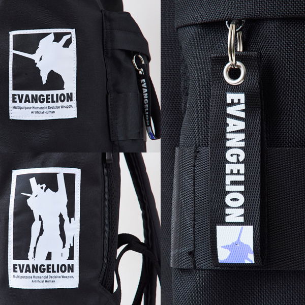 Evangelion - Outdoor EVA-01 Pattern Box Type Backpack Black image 4