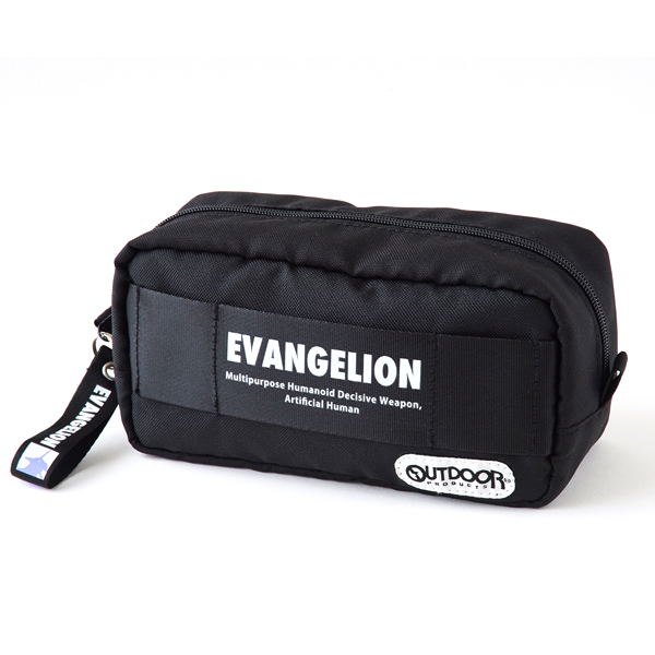 Evangelion - Outdoor EVA-01 Pattern Square Pouch Black image 1