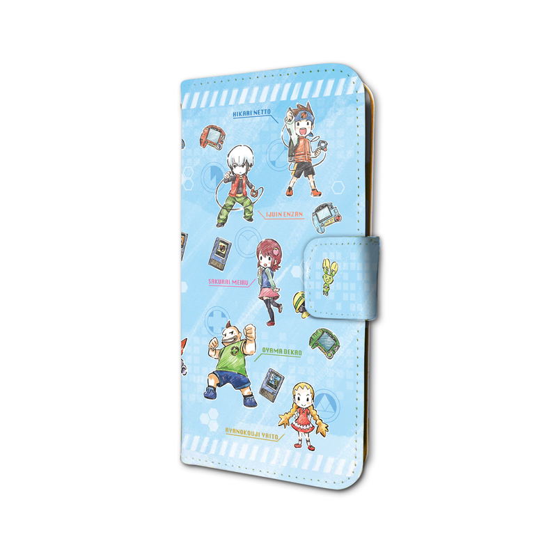 Mega Man NT Warrior 01 Pattern Design Blue Book Type Smartphone Case For iPhone6/6S/7/8 (Graff Art Design) image 2