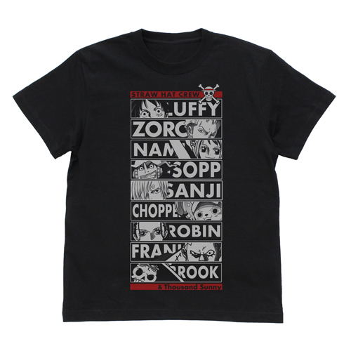 One Piece - Levely Arc Straw Hat Crew T-Shirt (Black | Size L) image 1