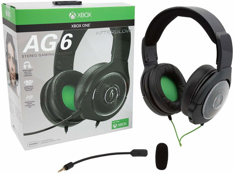 PDP Afterglow AG6 Wired Headset for Xbox One (Black) image 1