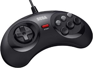 Retro-Bit SEGA Mega Drive Mini 6-Button Arcade Pad with USB (Black)