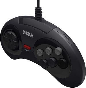 Retro-Bit SEGA Mega Drive Mini 6-Button Arcade Pad with USB (Black)