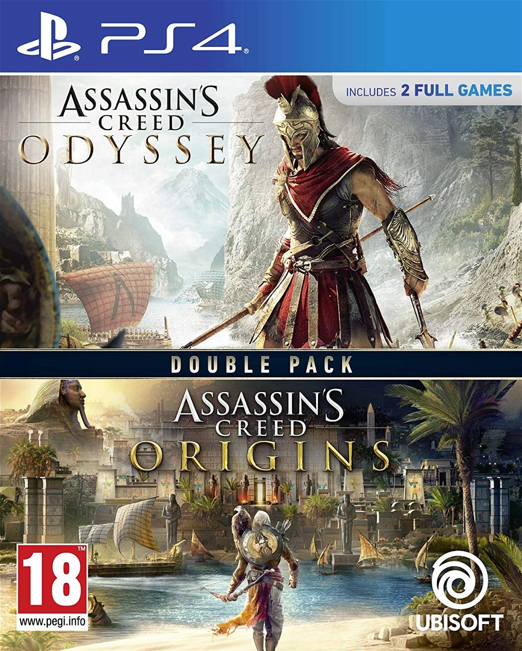 pedal arrestordre Junction Assassin's Creed Odyssey + Origins Double Pack for PlayStation 4