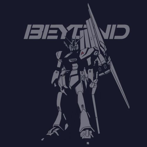 Mobile Suit Gundam: Char's Counterattack - Nu Gundam Beyond T-shirt Navy (XL Size) image 2