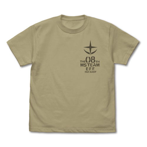 Mobile Suit Gundam: The 08th MS Team Mobile Suit T-shirt Sand Khaki (M Size) image 1