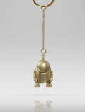 NieR:Automata Metal Key Chain Gold Machine Lifeform thumbnail 1