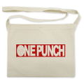 One Punch Man - One Punch Logo Musette Bag Natural thumbnail 1