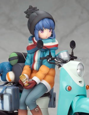 Yuru Camp 1/10 Scale Pre-Painted Figure: Rin Shima with Scooter